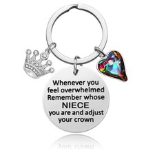 Niece Gifts from Auntie Aunt Uncle, Niece Keychain Birthday Gift for Nieces f...