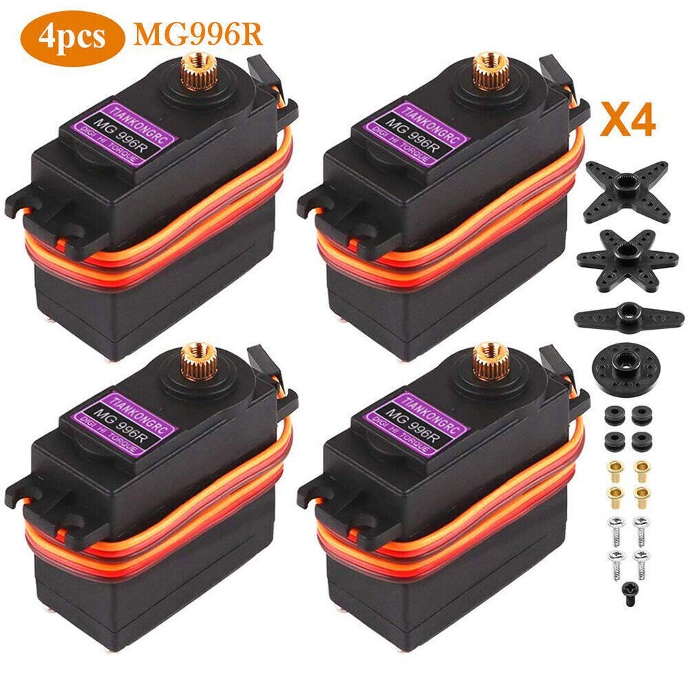 2/4PC For Futaba RC JR MG996R 180&deg; Digital Torque Micro Servo Metal Gear Motor
