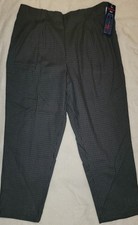 Vintage Fashion Bug "The Elizabeth Pant" BNWT Blue And Grey 20W