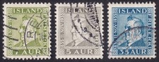 Iceland, 1935 Birth Cent. of Matthias Jochumsson Part Set. SG 216-9 Fine Used
