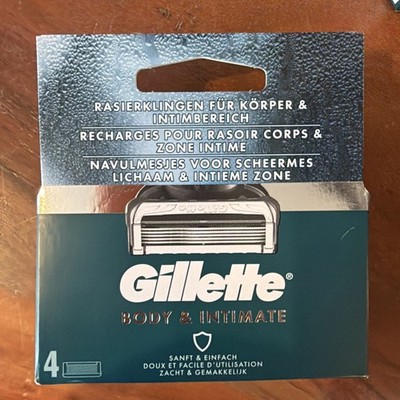 4er Gillette Intimate Rasierklingen  Schonend Empfindliche Haut & Intimbereich