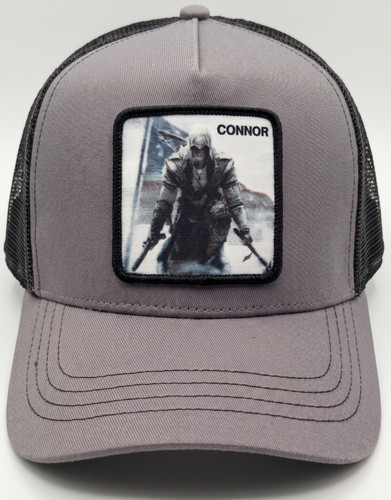 MEN'S TRUCKER CAP: Assassin's Creed Connor Ubisoft Gamer Mesh Snapback Hat
