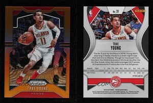 2019-20 Panini Prizm Orange Prizm /49 Trae Young #31