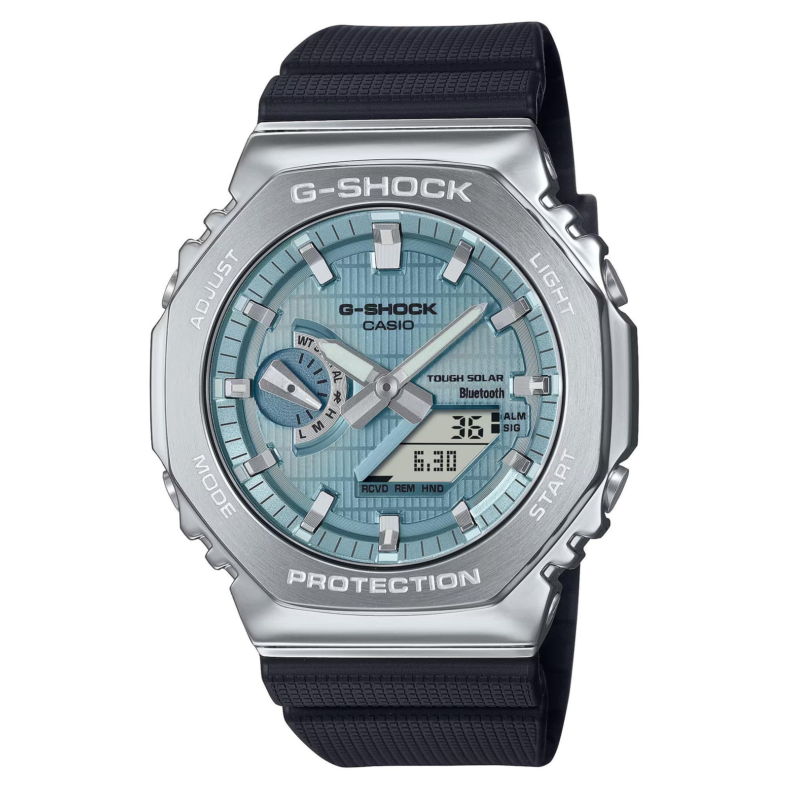 Casio G-Shock G-Steel CasiOak GBM-2100A-1A2 Blue Bluetooth Solar Watch GBM2100