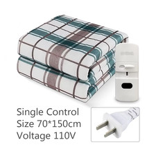Electric Heated Blanket Pad Smart Control 110/220V Single Double Queen Thicker