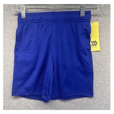 All In Motion Boys Court Shorts Blue Pockets Size Small 6 / 6X NWT