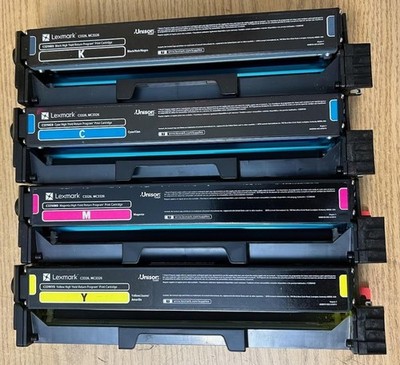 4 Sets Virgin Genuine Empty Lexmark C321 C431 CS3224 CS3226 Toners FREE SHIP