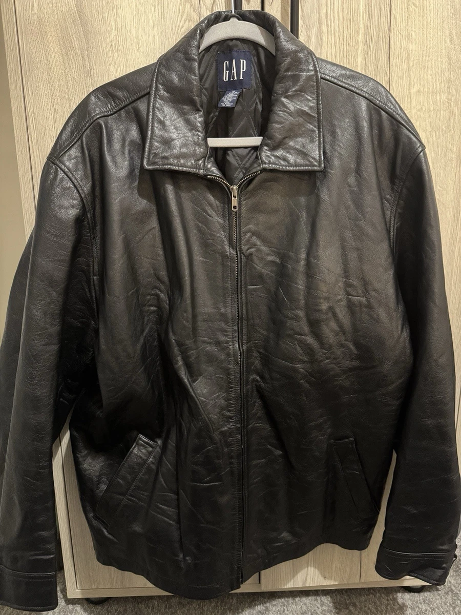 gap leather jacket products for sale | eBay UK