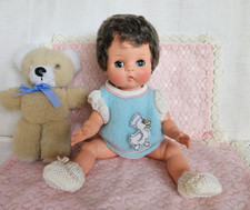 Roddy Baby Doll ~Adorable 11.5" Vintage Vinyl Baby Doll with Faerie Glen Top