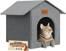 Outdoor Cat House Weatherproof, Insulated Cat Houses for Outdoor/Indoor Cats for
