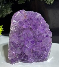 Large 288g, 72mm Amethyst Crystal Cluster Drusy Beautiful High Clarity Specimen