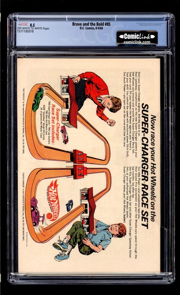 Brave and the Bold #85 1969 CGC 8.5 VF+ OW/W High Definition Scans** - Image 2 of 2