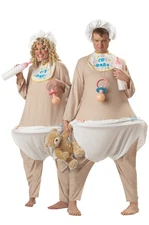 Adult Men Funny Cry Baby Halloween Couple Costume