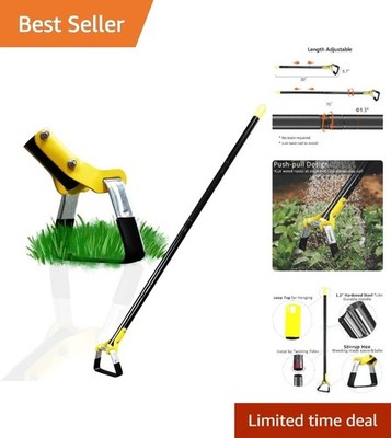 Steel Long Handle Garden Scuffle for Effective Weeding - 30-70 Inch