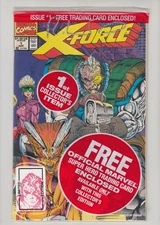 X-FORCE #1 LIMITED EDITION SIGNED SET OF 5 MARVEL COMICS 1991 *SEALED *COA