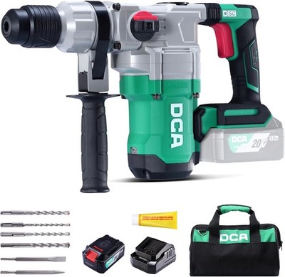 DCA 20V MAX Cordless Rotary Hammer Drill 4.5 Joule, 3800BPM 1-1/8inch Class B