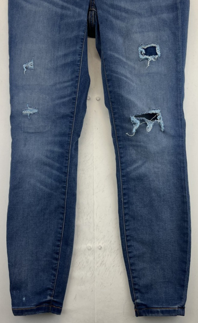 Tommy Hilfiger Denim Legging - Womens 6 Blue Mid Rise Pre-Loved Stained (5607) image 3