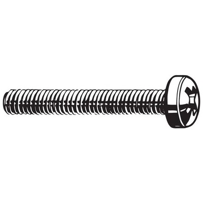 GRAINGER APPROVED M55120.040.0006 MS,M4-0.70,Plain,6mm,50PK 6HY33