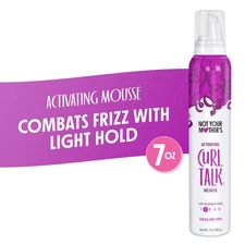 Not Your Mother's Curl Talk Curl Activating Hair Mousse  Lightweight Hold, 7 oz