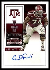 2016 Panini Contenders Draft Picks College Ticket Germain Ifedi Rookie Auto