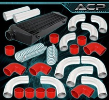 Turbo Charger Intercooler Fmic 64mm Piping Kit Couplers Red Clamps Kit Set Turbo Charger Intercooler Fmic 64mm Piping Kit Couplers Red Clamps Kit Set