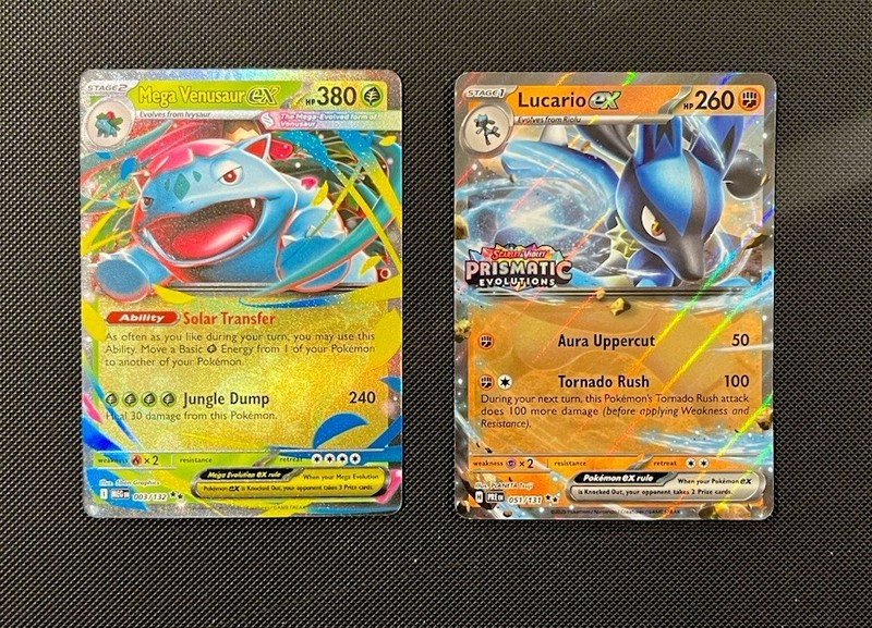 Venusaur & Lucario - Pokemon TCG - 2 Card Lot (Double Rare EX Stamped Holo)