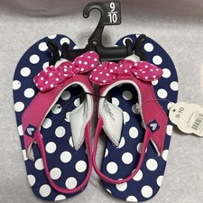 Wonder Nation Toddler Girls' EVA Beach pool Flip Flop new old stock size 7/8