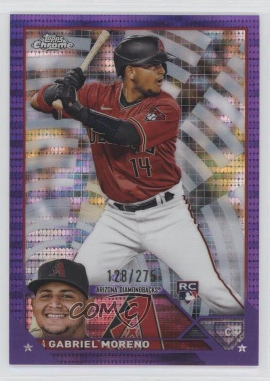 2023 Topps Chrome Purple Sonar Refractor 128/275 Gabriel Moreno #189 1h4p