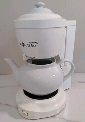 Mrs. Tea Electric Automatic Drip Hot Tea Maker by Mr. Coffee HTM1 Ceramic Teapot