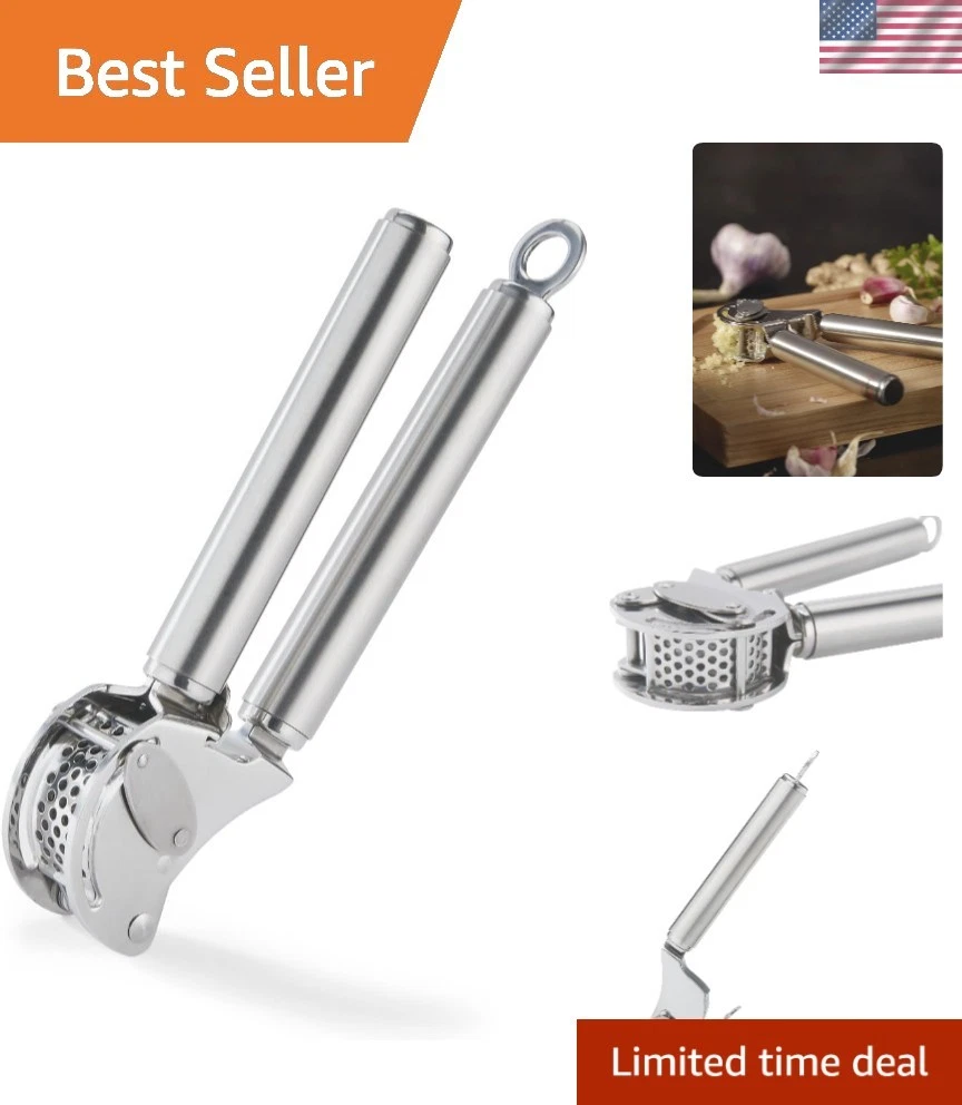Stainless Steel Garlic & Ginger Press - 13 Inch
Opens in a new window or tab