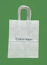(5 Pcs) Calvin Klein White Paper Shopping Gift  Bags (Size Medium ) -New❤️