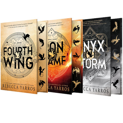 Fourth Wings Series Deluxe Editions 3-Book Set by Rebecca Yarros ...