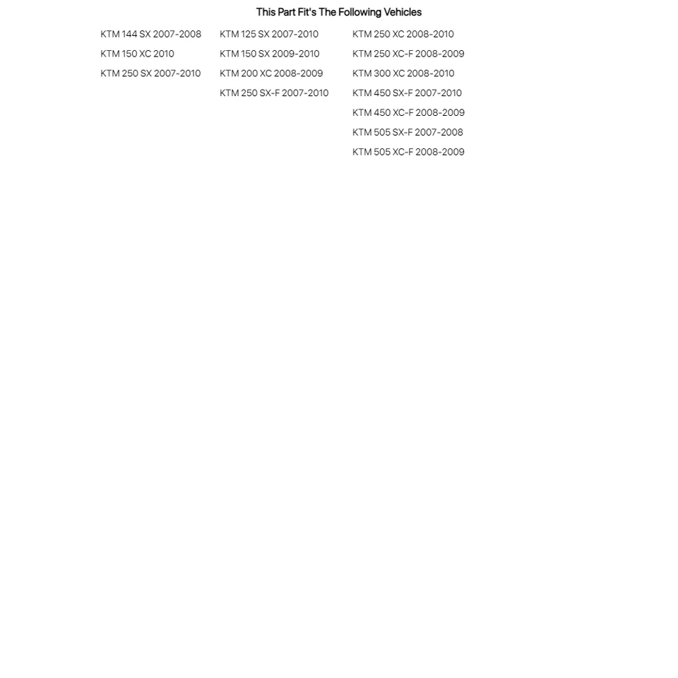 Guardabarros trasero/paneles laterales Acerbis blanco para KTM 200 XC 2008-2009 Foto 3 de 3