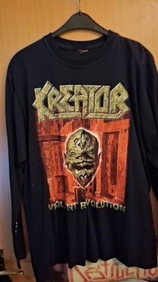 Kreator Longsleeve Violent Revolution Tour 2001 RAR Thrash Metal Slayer Sodom