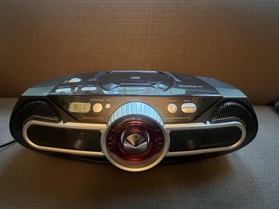 Magnavox MCS 220 17 AM/FM/CD Stereo Boombox w/ MEGA-Sound - Tested