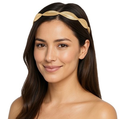 Minimalist Gold Laurel Leaf Roman Headband Costume Accessory