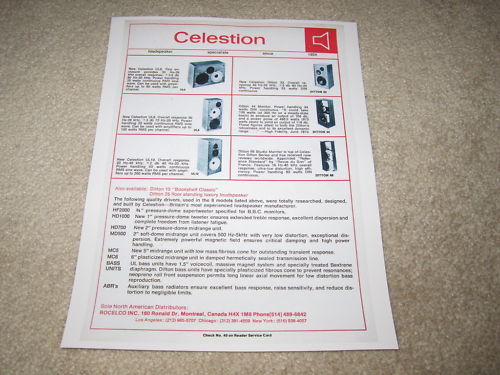 Celestion DITTON-44-MK-II vintage audio equipment - eBay listing photo 4
