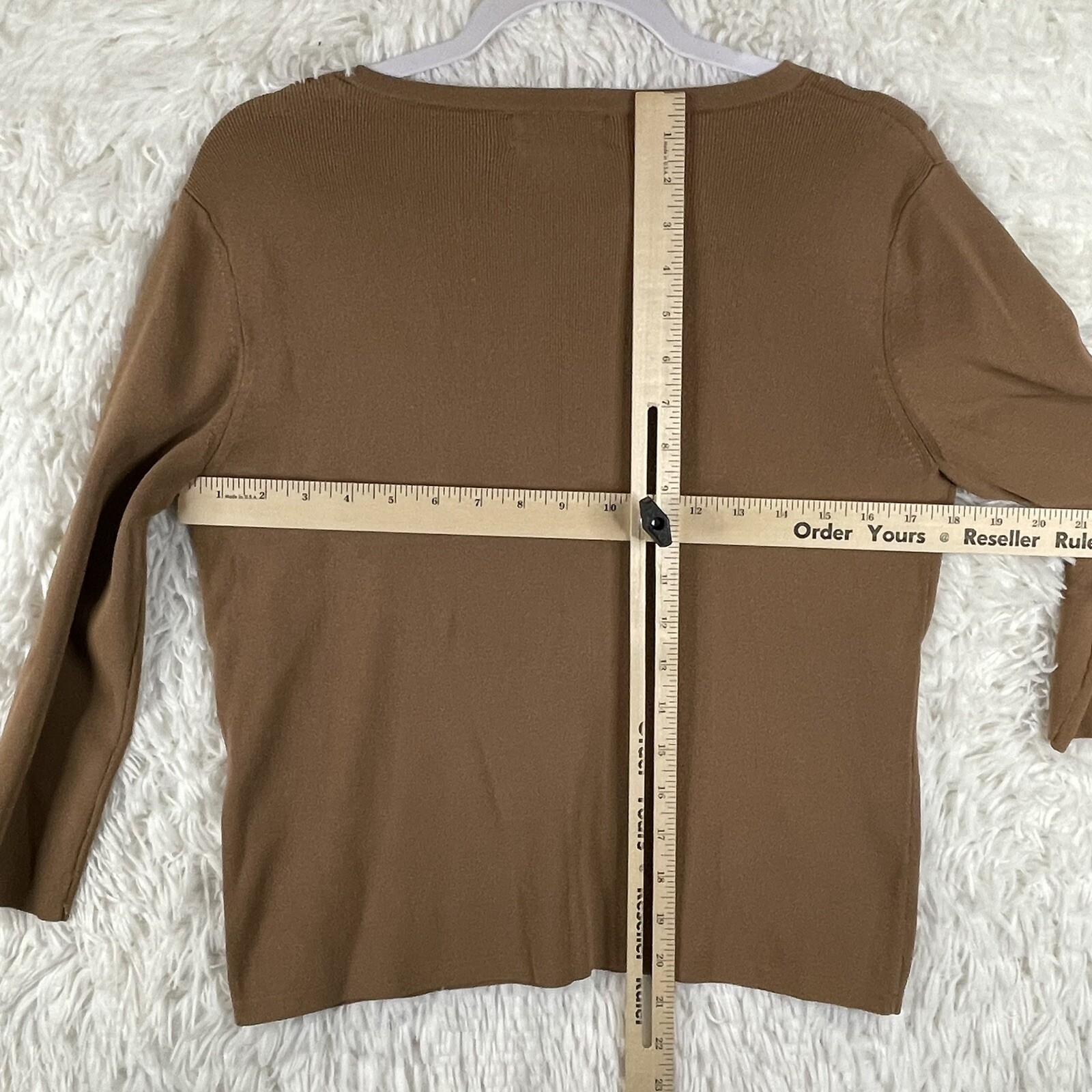 Pendleton Sweater Womens Medium Brown Pullover Da… - image 3