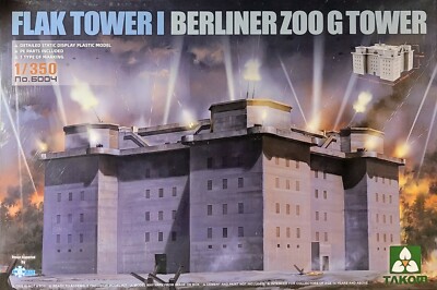 TAK6004 Takom Model FLAK TOWER I Berlin Zoo G Tower Bausatz 1:350