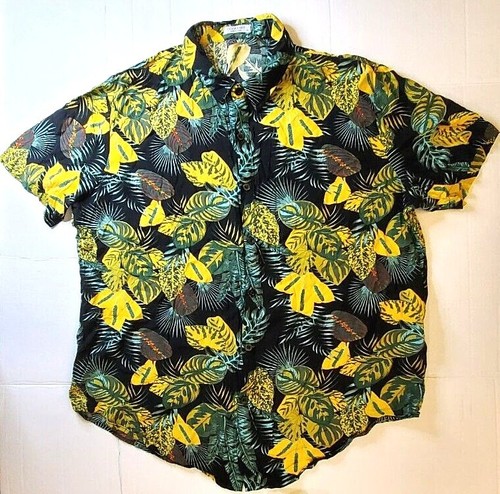 Camisa de manga corta con estampado floral tropical Coofandy para hombre - Imagen 15 de 21