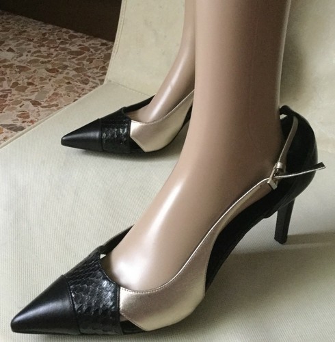 Elegante Zapatos Max Mara Mujer,Negro y Dorado Color,Talla 41 Zapatos,Color  | eBay