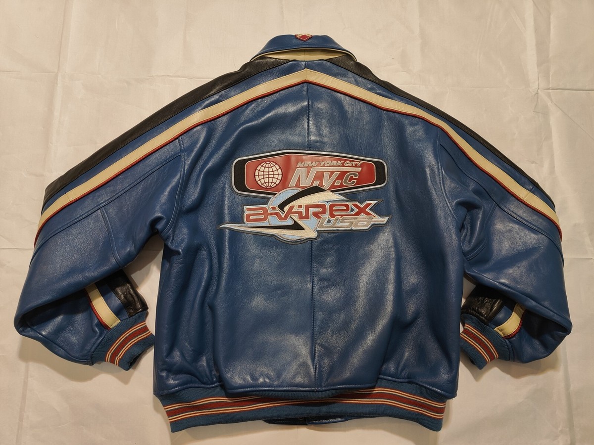 EUC OG NYC Avirex varisty leather jacket Vintage 90s 2xl | eBay EUC OG NYC Avirex varisty leather jacket Vintage 90s 2xl | eBay