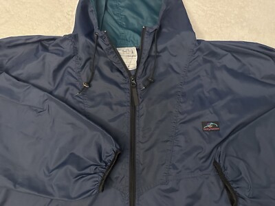 Vintage 1980s 80s 1990s 90s Helly Hansen Full Zip Up Windbreaker Jacket, M L