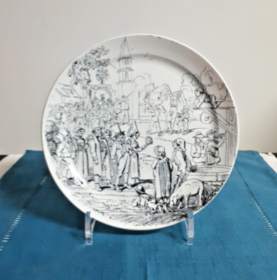 Antiker B & Cie Creil Et Montereau französischer Teller - CH Weiler - 20 cm