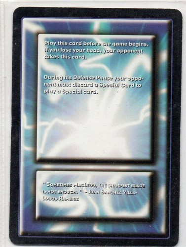 1st Edition Highlander TCG CCG Quickening Card Discard Special To Play Special - Bild 2 von 2