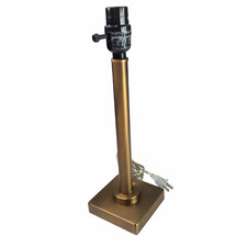 Bedside Table Desk Lamp Base Metal Bronze 20T...