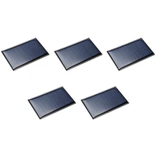 5 Packs 6V 60mA 72mm x 45mm Mini Solar Panel Cell for DIY Electric Power Project