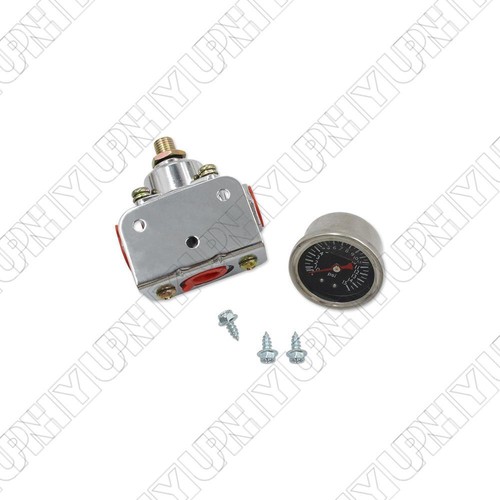 Low Fuel Pressure Regulator Fuel Gauge 0-15PSI For Carburetor Carb 1-4PSI 12-804 - Picture 3 of 12