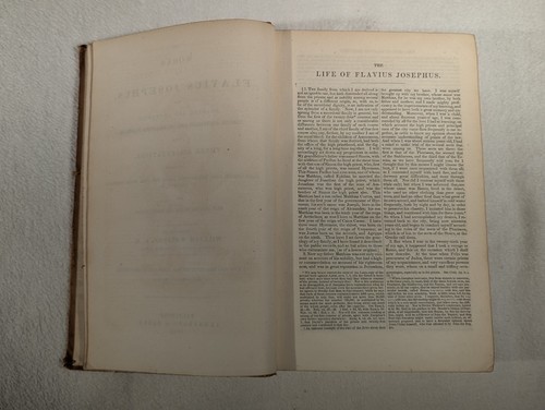 Antique 1841 Works of Flavius Josephus ~ William Whiston ~ Three Dissertations - Picture 6 of 13