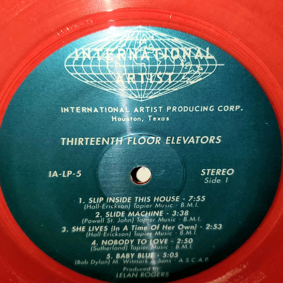 THIRTEENTH FLOOR ELEVATORS Easter Everywhere Red Vinyl LP VG+ 13th Roky Erickson Foto 3 de 3